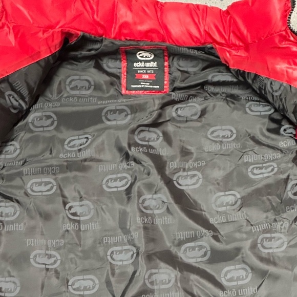 ECKO UNLIMITED UNLTD RED BUBBLE PUFFER JACK VEST SIZE 2XL 2XB - Picture 5 of 6